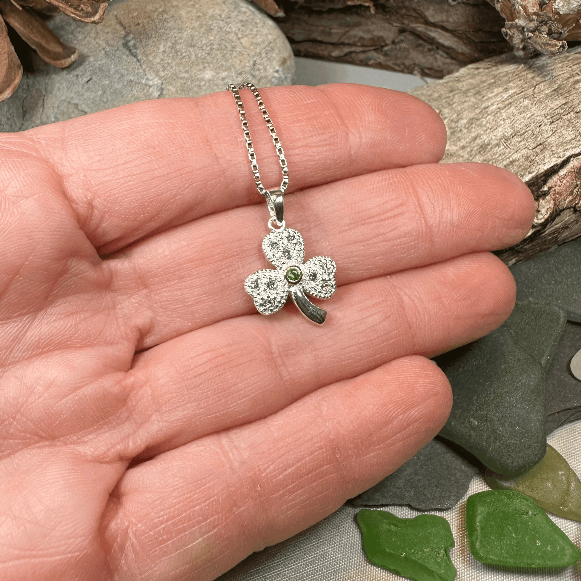 Shimmering Shamrock Necklace - 