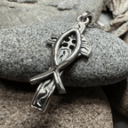Ichthys Celtic Cross Necklace - 18