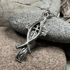 Ichthys Celtic Cross Necklace - 18