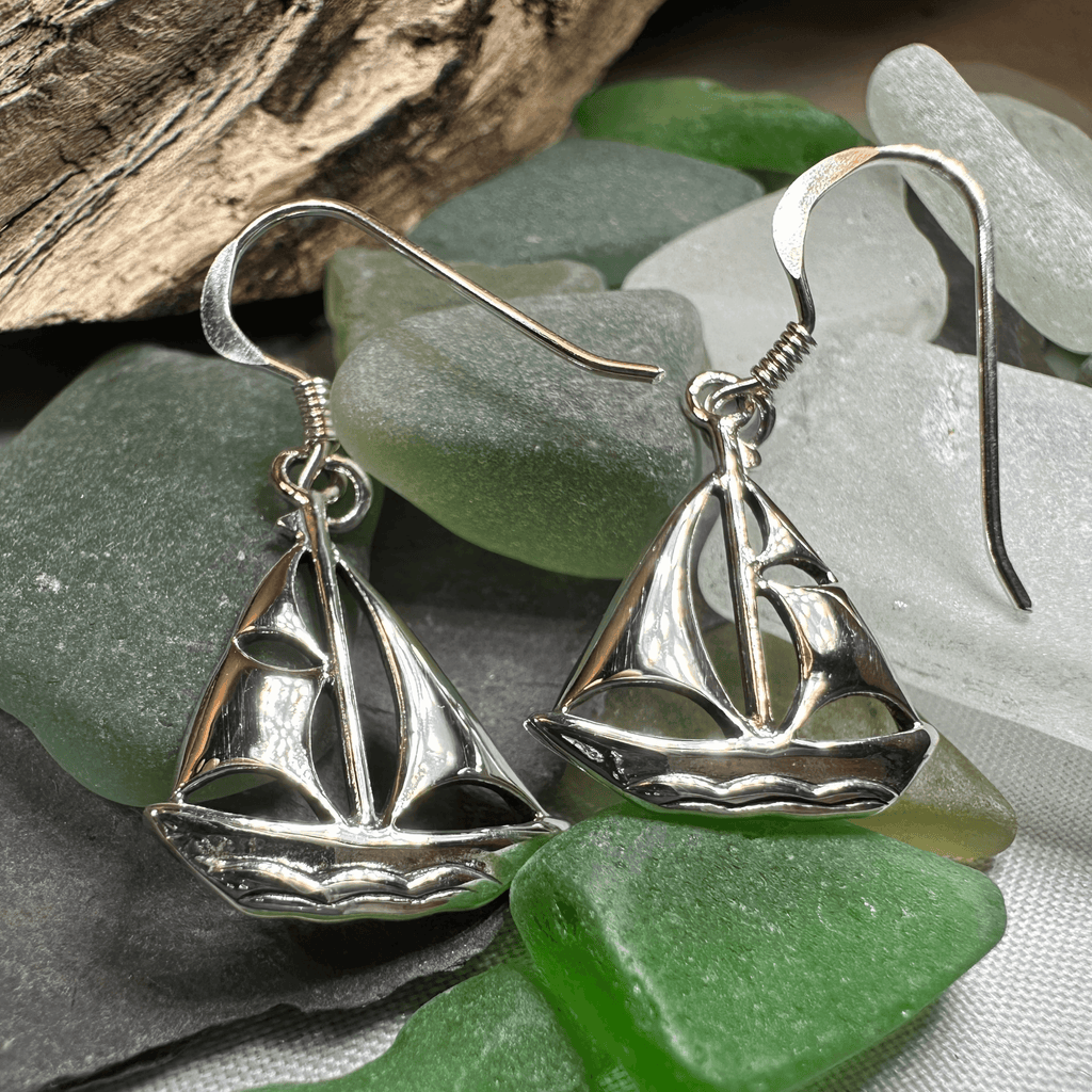 Fairwinds Ship Earrings - 18