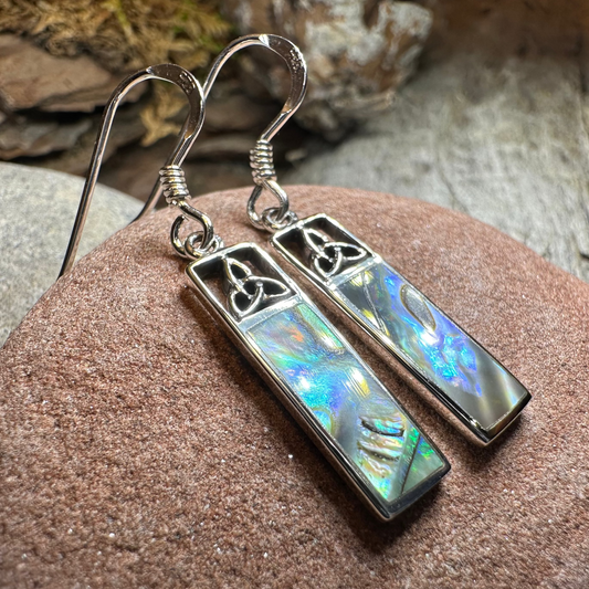 Celtic Trinity Knot Drop Earrings