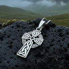 Celtic Sterling Silver Cross Necklace