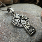Celtic Sterling Silver Cross Necklace