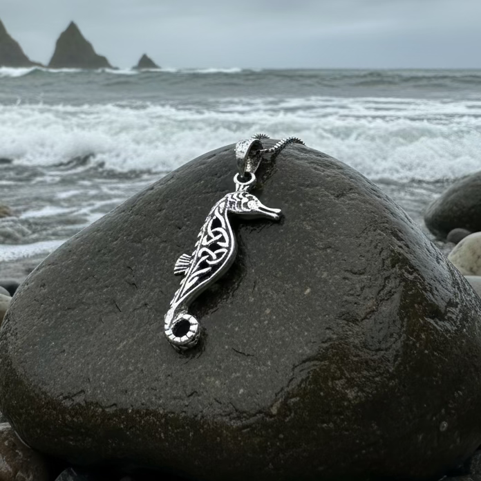Celtic Seahorse Necklace
