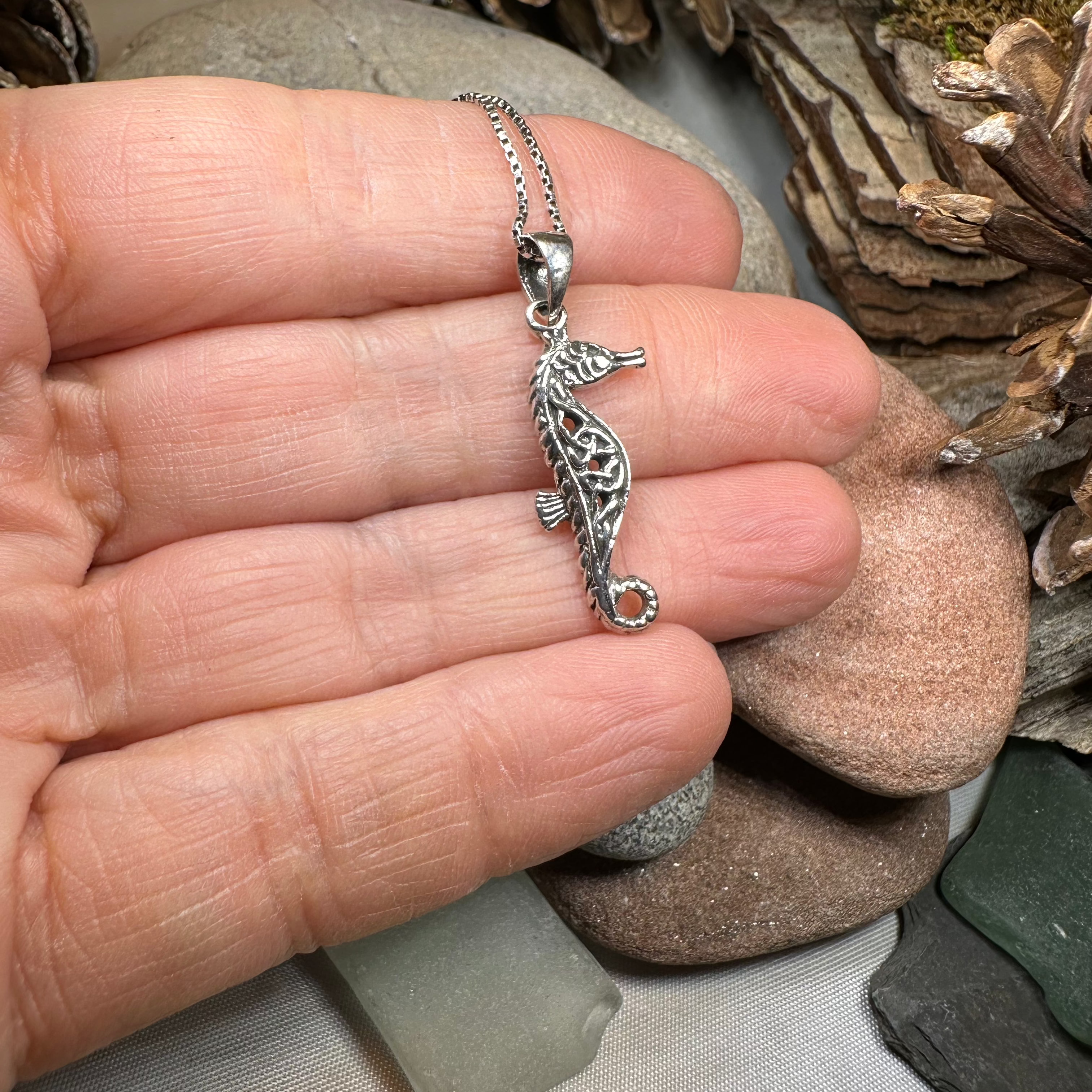 Celtic Seahorse Necklace