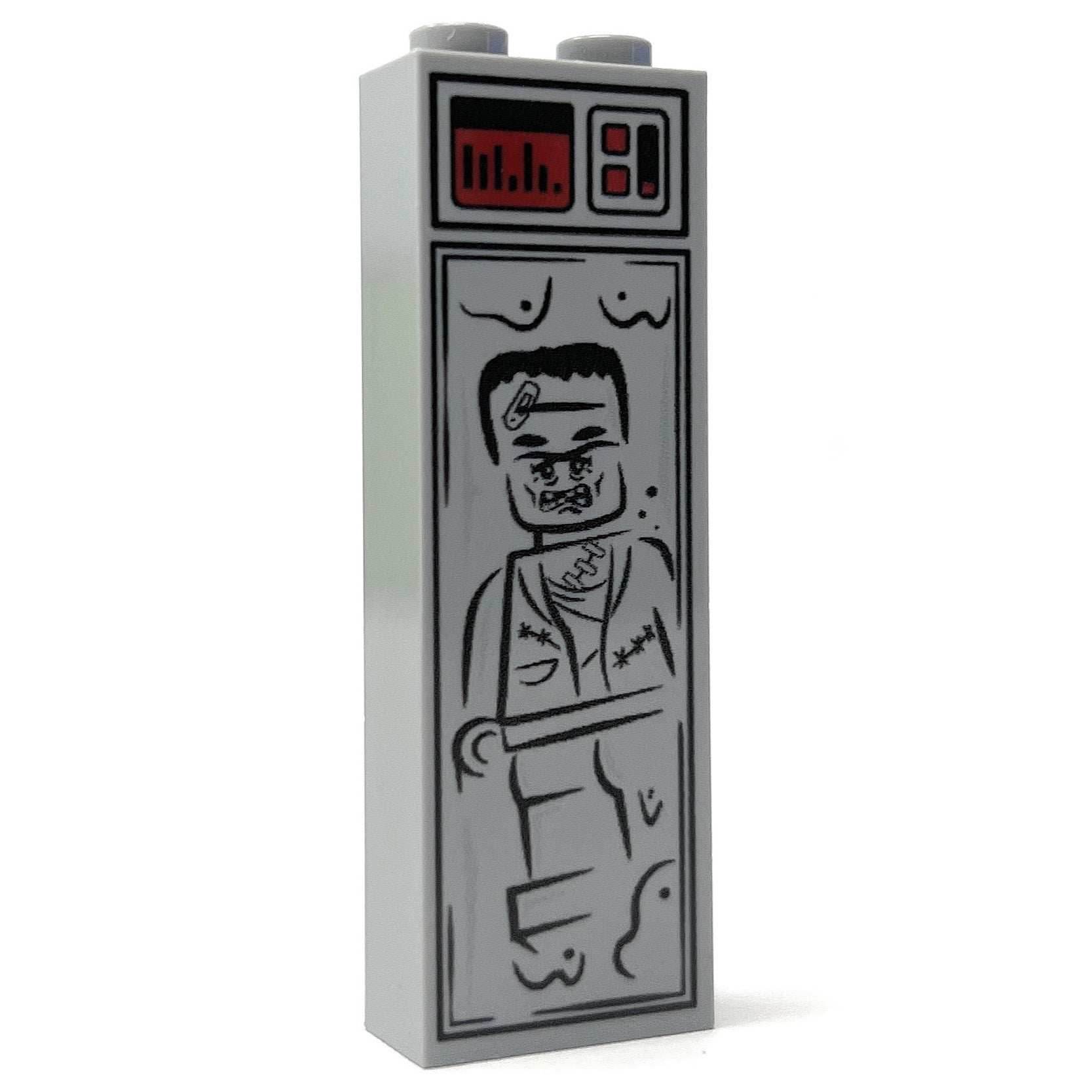 Frankenstein's Monster (Halloween) in Carbonite (1x2x5 Brick) - B3 Customs - 