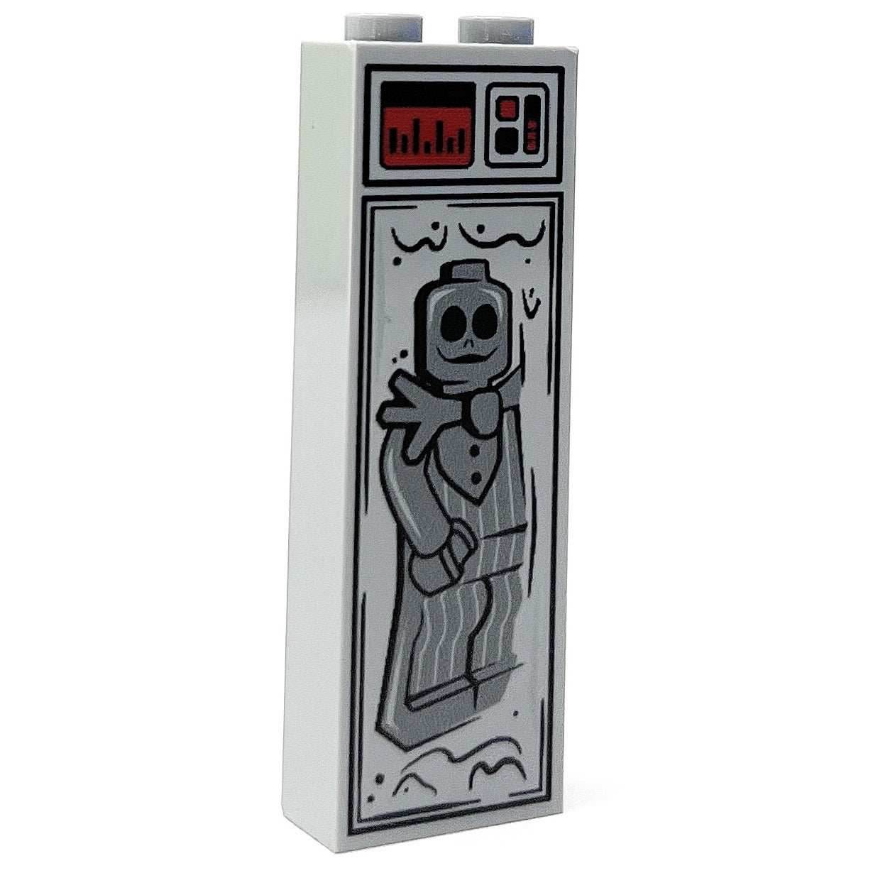 Bone Daddy (Halloween) in Carbonite (1x2x5 Brick) made using LEGO parts - B3 Customs - 