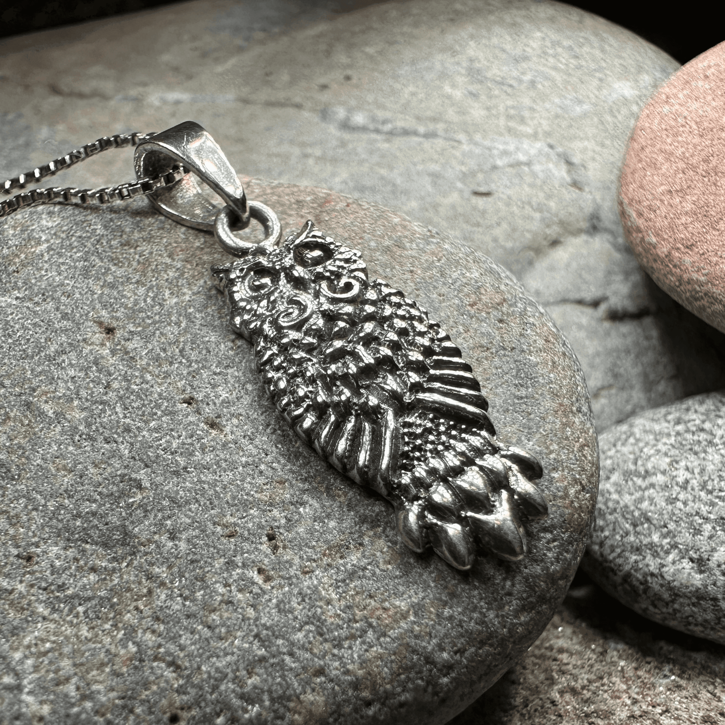 Silver Owl Necklace - 