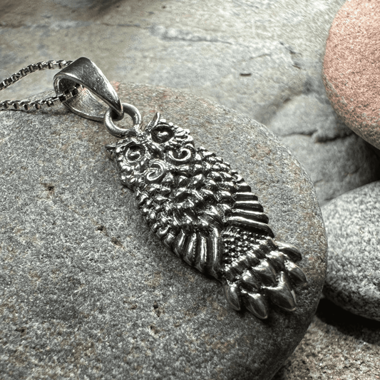 Silver Owl Necklace - 