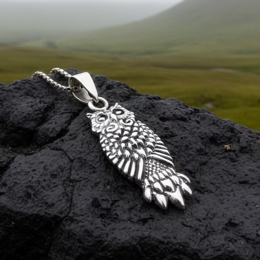 Silver Owl Necklace