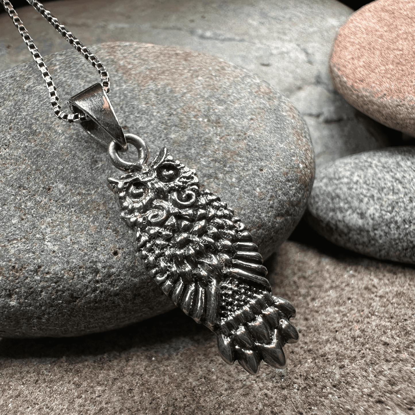 Silver Owl Necklace - 