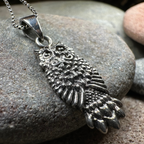 Silver Owl Necklace