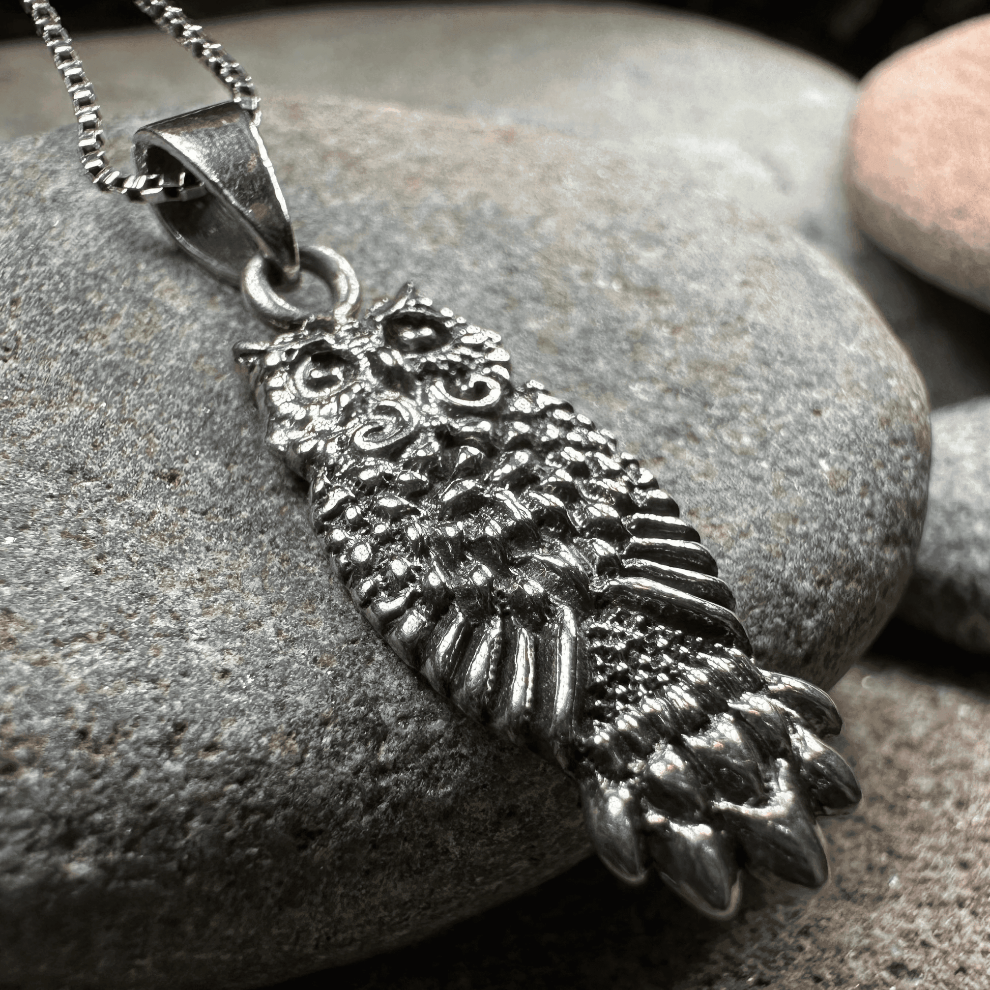 Silver Owl Necklace - 