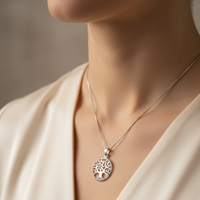 Modern Tree of Life Necklace