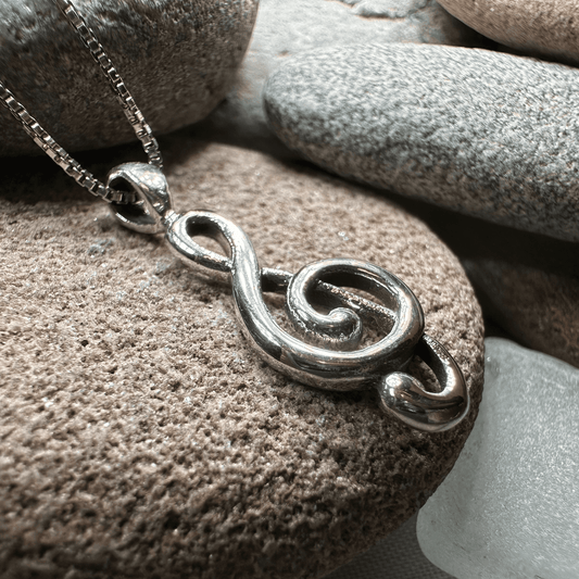 Sweet Music Note Necklace - 18