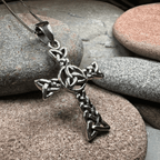 Trinity Knot Celtic Cross Necklace - 18