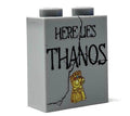 Thanos Tombstone (Halloween) (1x2x2 Brick) - B3 Customs - 