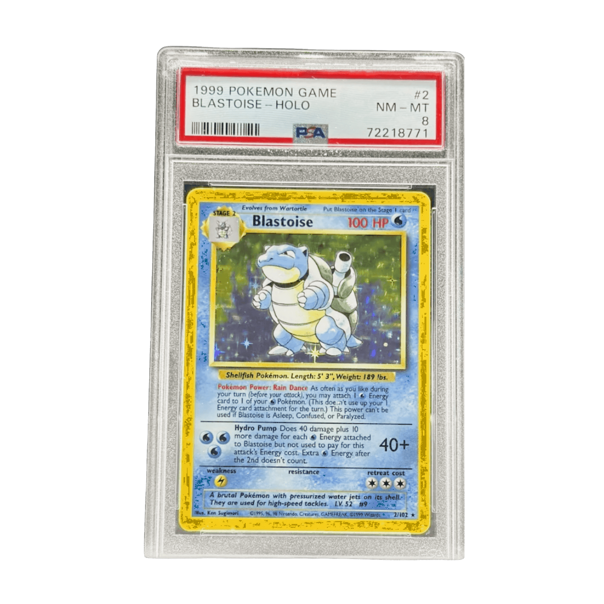 Pokemon PSA Graded Single Cards - Featured! Blastoise | Base Set | 8