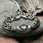 Claddagh Celtic Lace Necklace - 18
