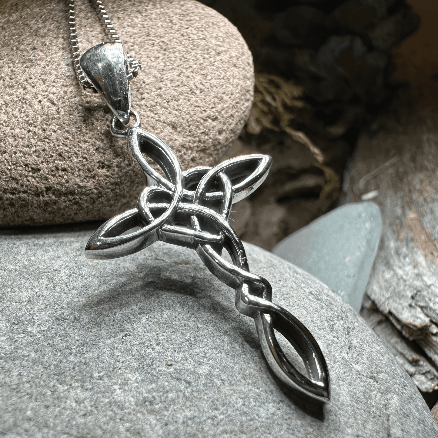 Pure Love Celtic Cross Necklace - 18