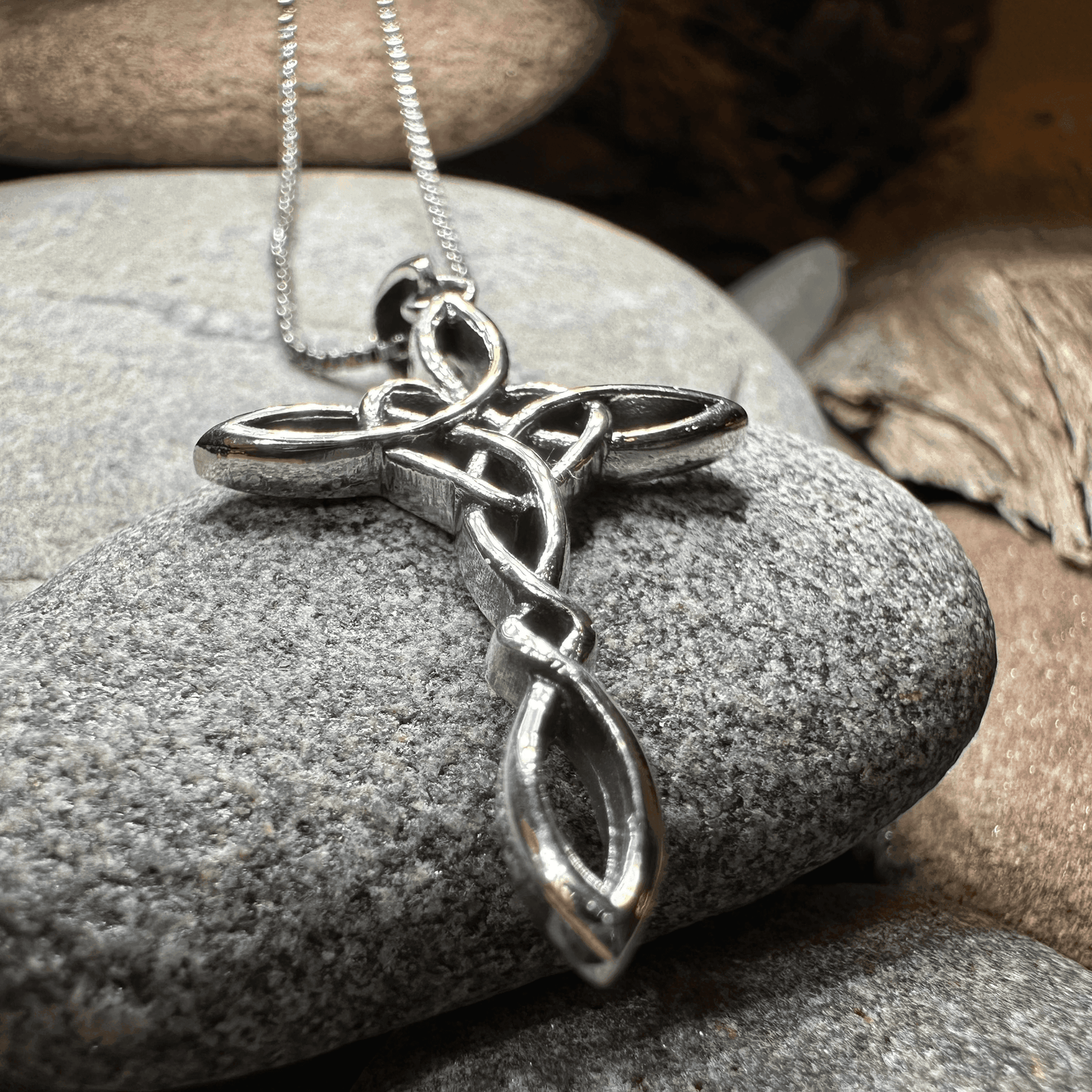 Pure Love Celtic Cross Necklace - 18