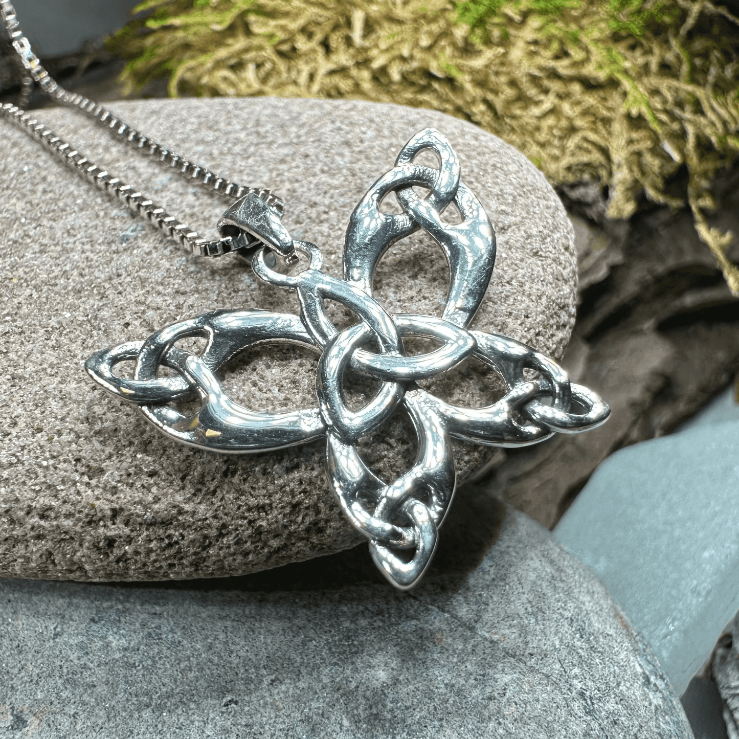 Trinity Knot Butterfly Necklace - 18