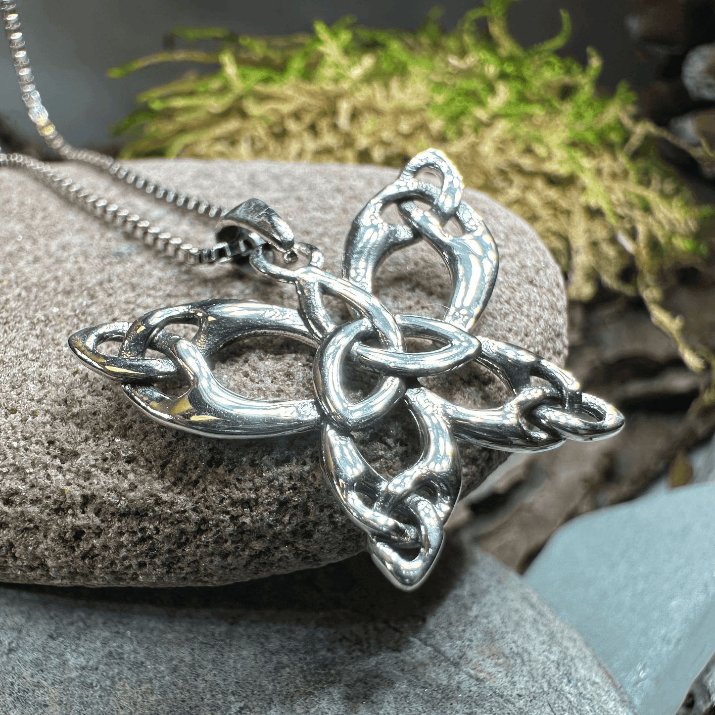 Trinity Knot Butterfly Necklace - 18