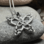 Trinity Knot Butterfly Necklace - 18