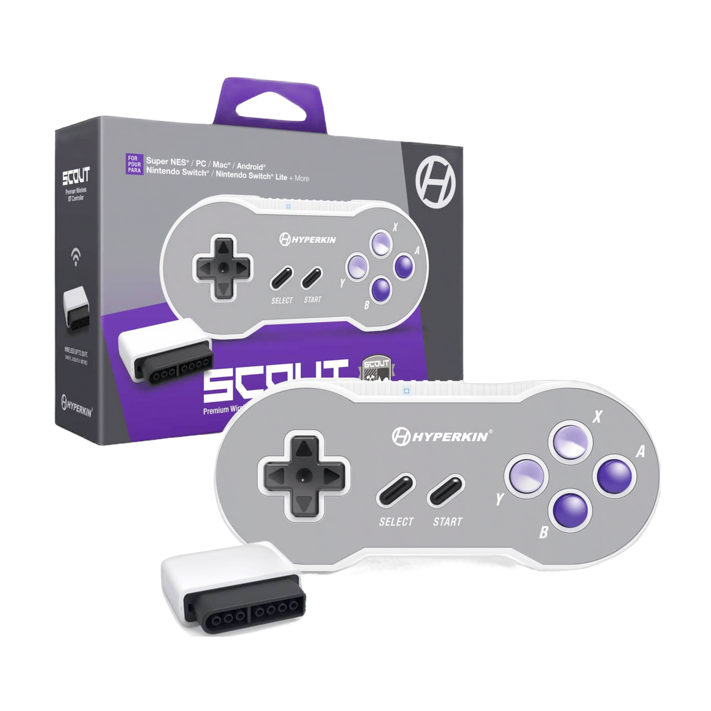 Hyperkin Scout Wireless Controller | Switch SNES | New