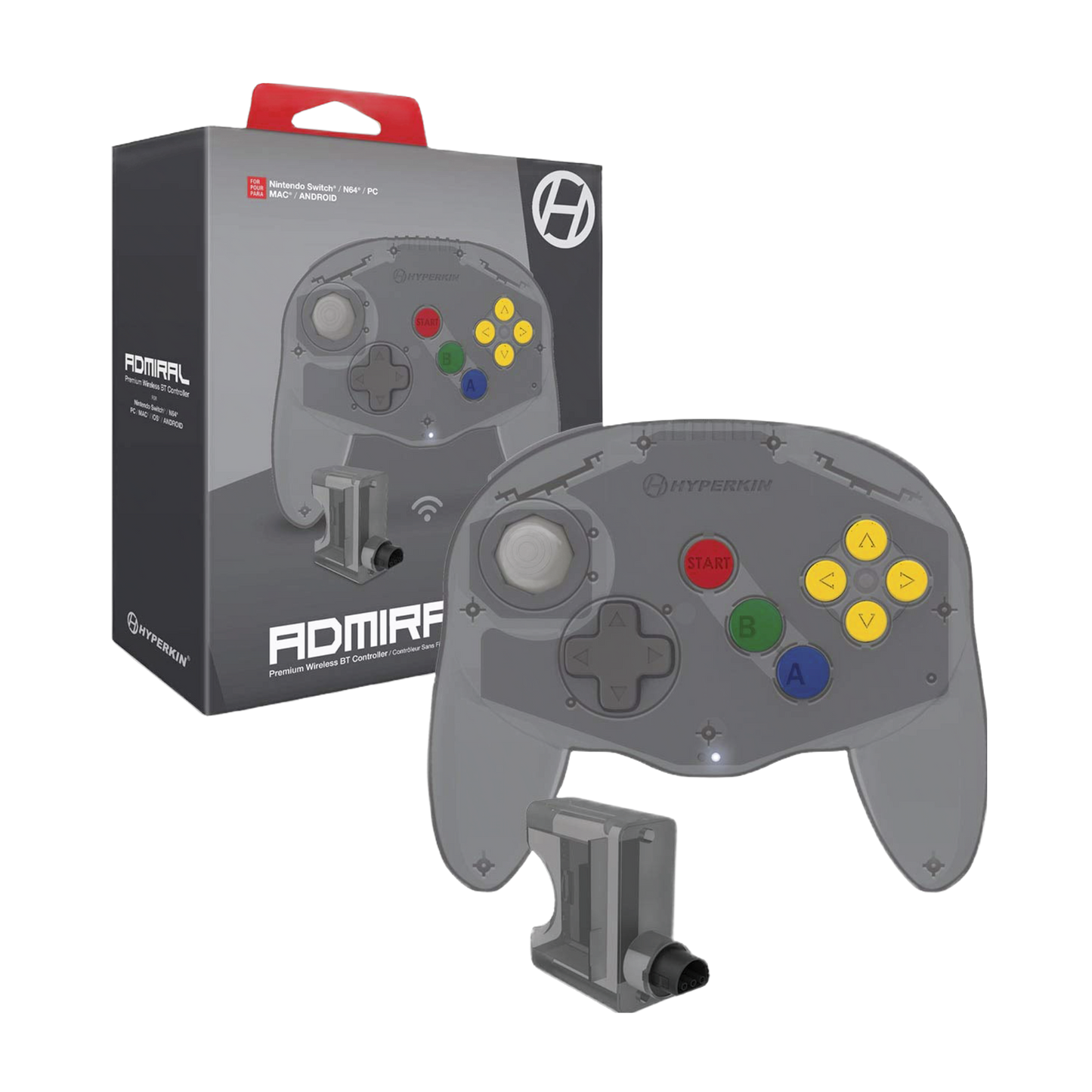 Hyperkin Admiral Wireless Controller | Switch N64 PC Mac | New