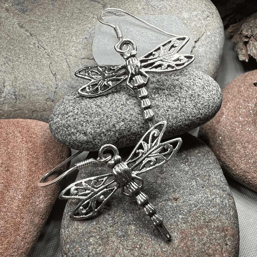 Dragonfly Drop Earrings - 