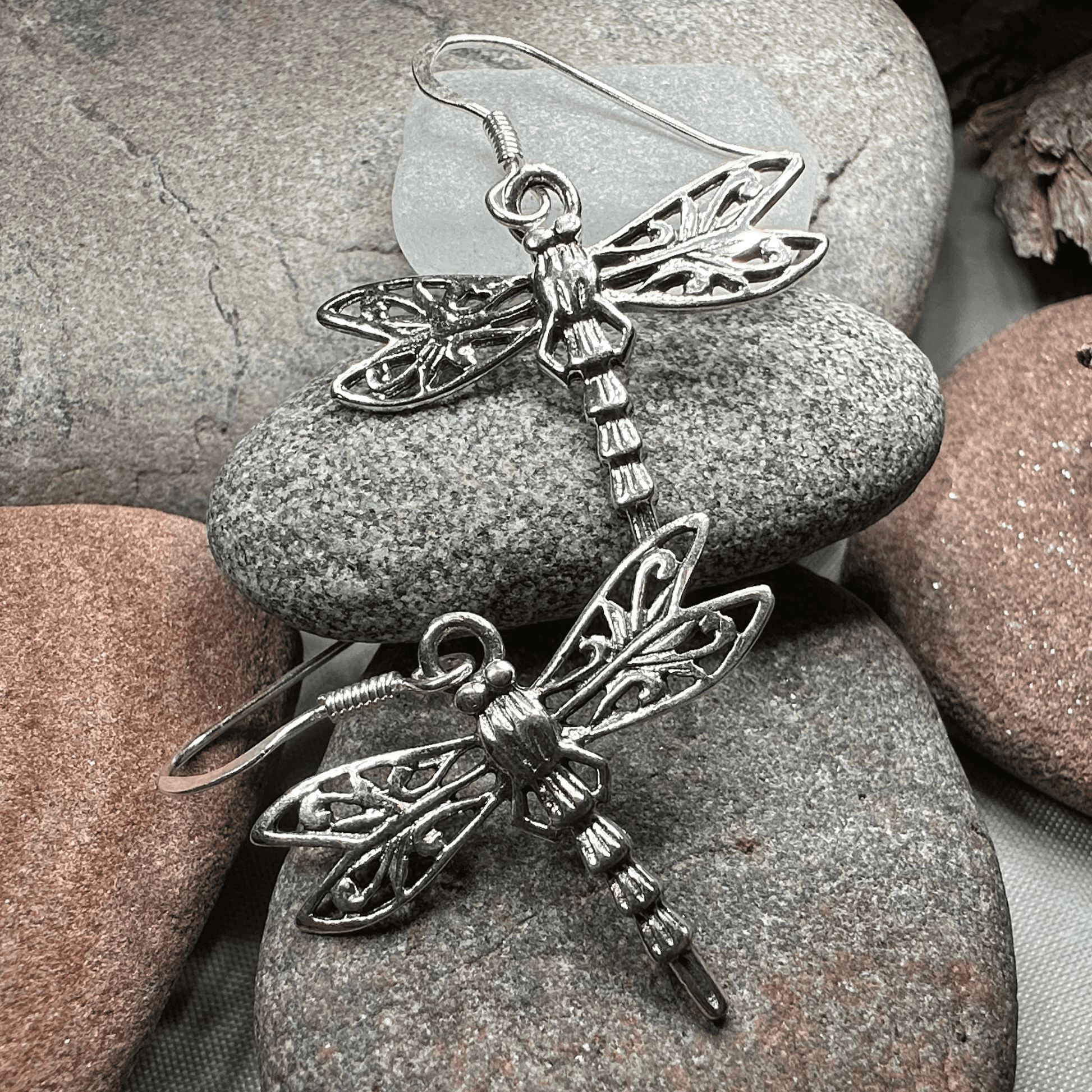 Dragonfly Drop Earrings - 