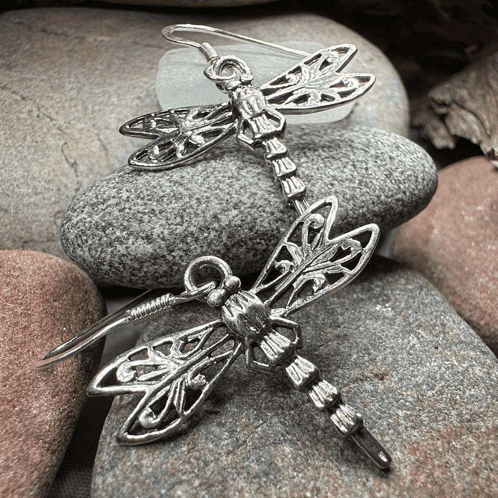 Dragonfly Drop Earrings - 