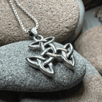 Three Trinity Knot Necklace - 18