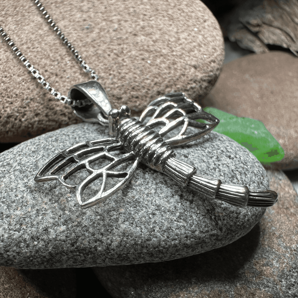 Celtic Dragonfly Necklace - 18