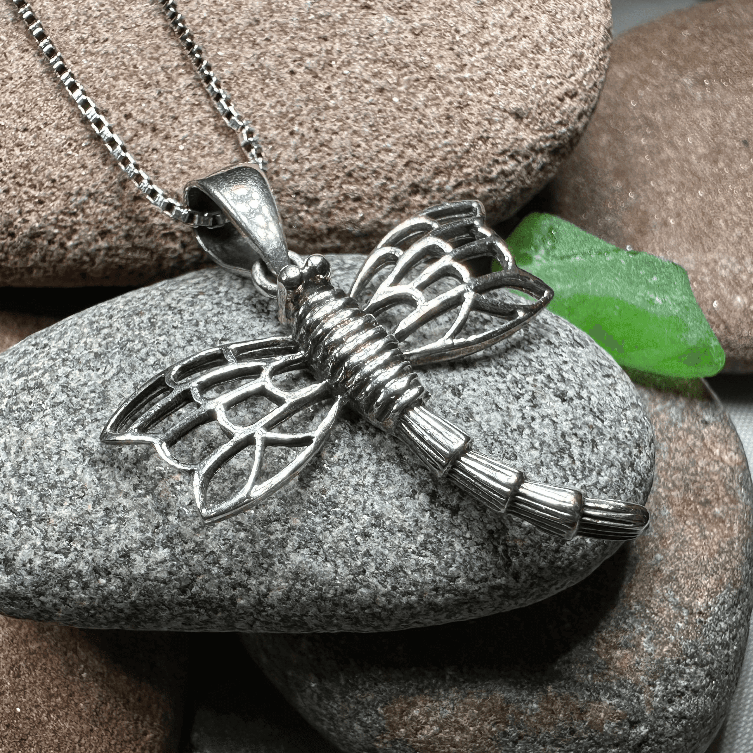 Celtic Dragonfly Necklace - 18