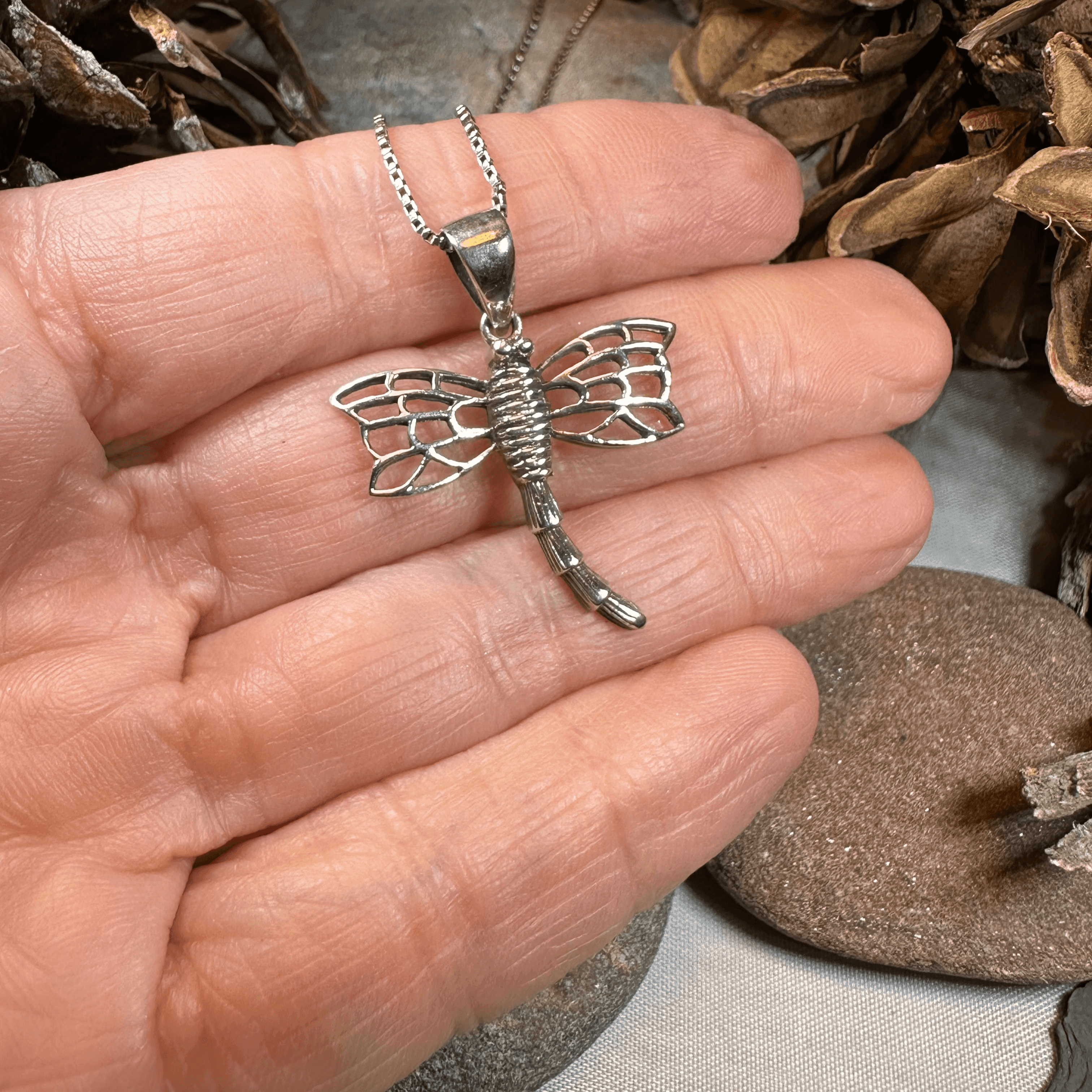 Celtic Dragonfly Necklace - 18