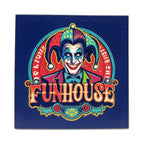 Joker's Funhouse Vintage 6x6 Sign made using LEGO parts - 
