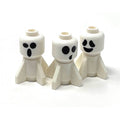 Mini Baby Halloween Ghosts (Set of 3) - B3 Customs made using LEGO parts - 