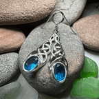 Ciara Celtic Knot Earrings - Emerald Green