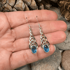Ciara Celtic Knot Earrings - Emerald Green