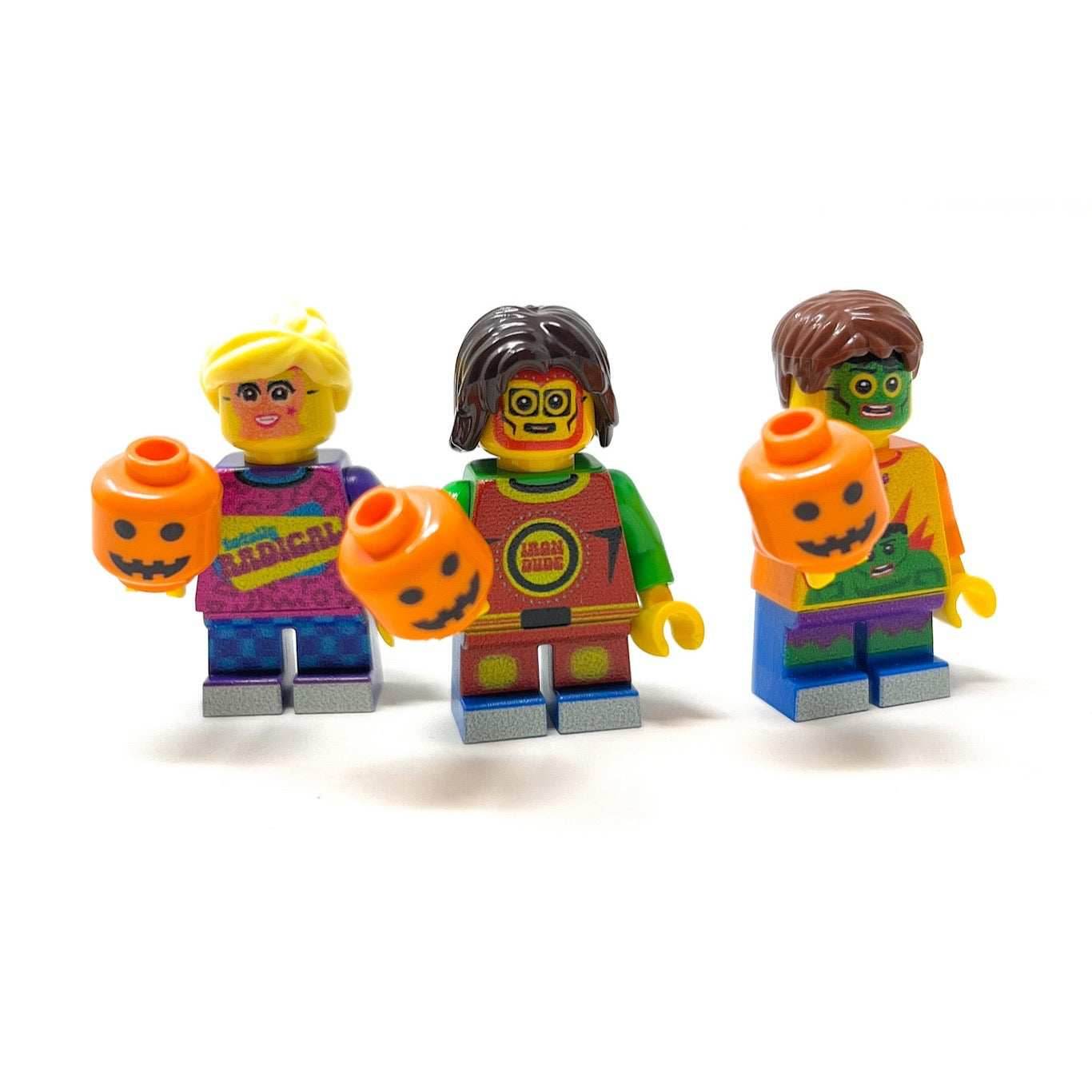 Set of 3 Kids Trick-or-Treating on Halloween Minifig Collection - 