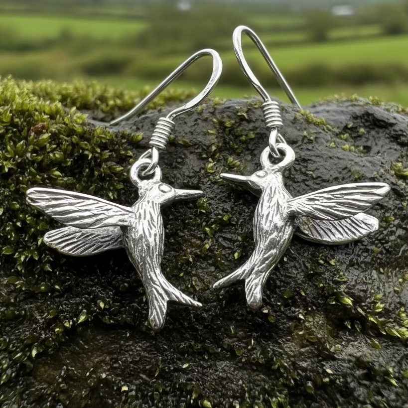 Realistic Hummingbird Earrings