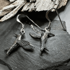Realistic Hummingbird Earrings - 