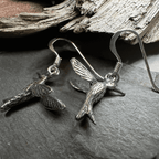 Realistic Hummingbird Earrings - 