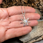 Moonstone Elven Star Necklace
