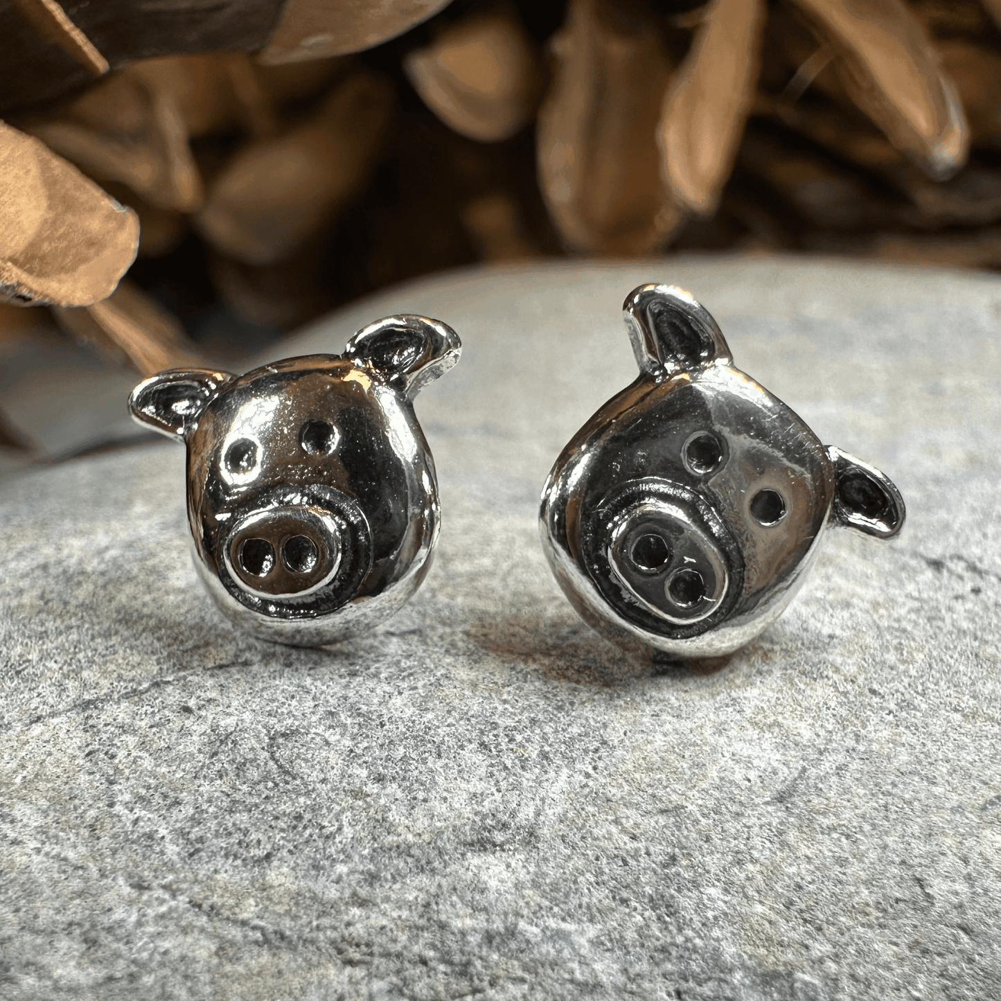 Little Piggy Stud Earrings - 