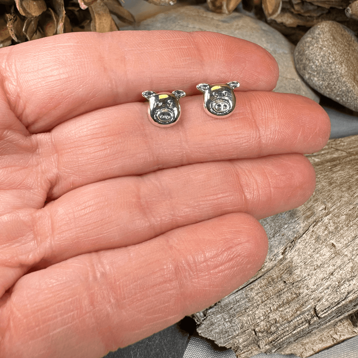 Little Piggy Stud Earrings - 