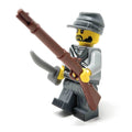 Civil War Confederate Soldier - Custom LEGO Military Minifigure B3 Customs - 