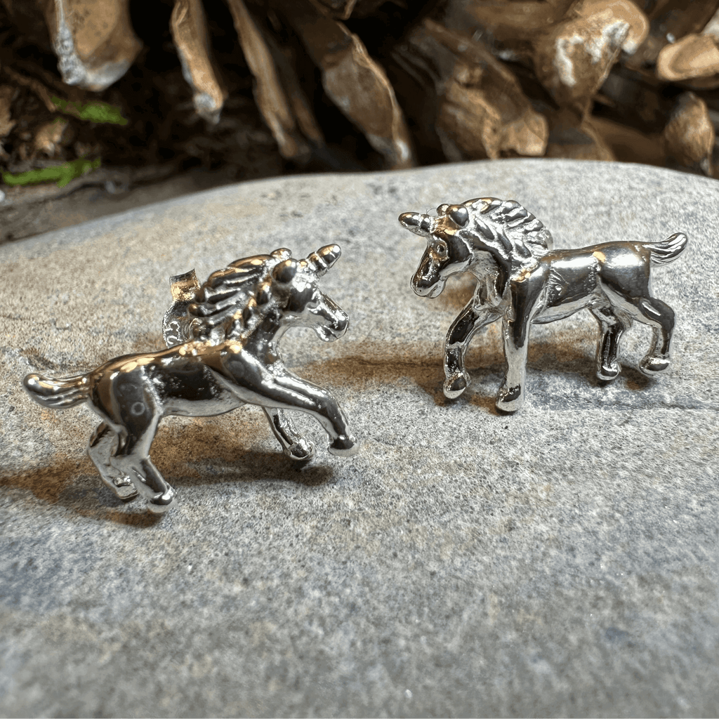 Legendary Unicorn Post Back Earrings - 